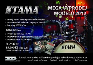 TAMA Silverstar - výprodej souprav z modelové řady roku 2012 